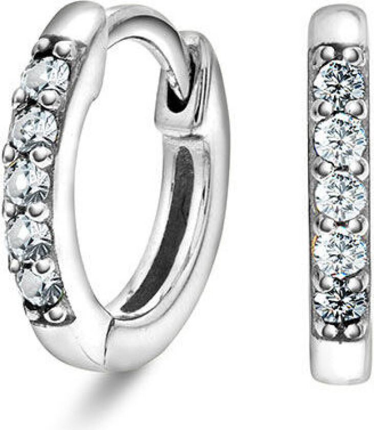 Prins&Prinsesse, Øreringer til barn i 925 sølv med zirkonia