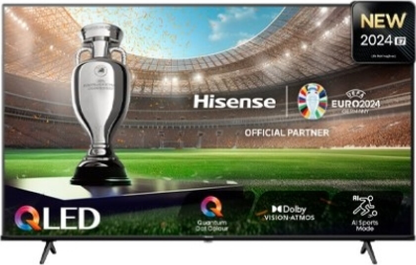 Hisense 50E7nq, 127 Cm (50"), 3840 X 2160 Piksler, Qled, Smart Tv, Wi-Fi, Sort