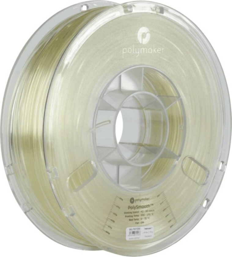 Polymaker Pj01011 Polysmooth Filament Pvb Kan Poleres 1.75 Mm 750 G Transparent 1 Stk