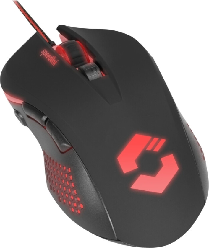 Speedlink Torn Gaming Mouse - Mus - Høyre- Og Venstrehåndet - Optisk - 7 Knapper - Kablet - Usb - Svart