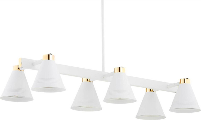 Avenidos pendellampe, seks lys, hvit
