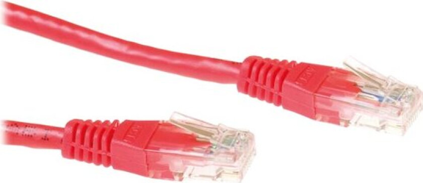 Microconnect - Nettverkskabel - Rj-45 (Hann) Til Rj-45 (Hann) - 10 M - Utp - Cat 6 - Rød