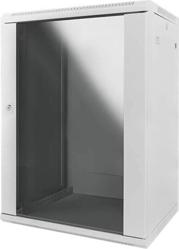 - Rack Skap - 450-Mm Dybde - Veggmonterbar - Hvit - 12U - 19"