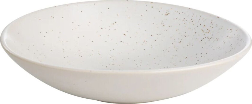 dyp tallerken 22 cm Prikkete-hvit