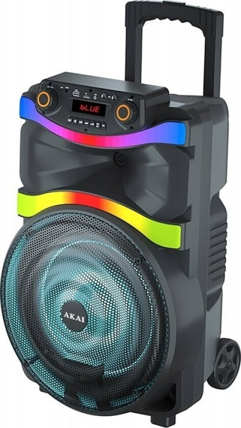 Aiwa Speaker Bt Party Speaker On Wheels With Built-In Akai Abts-X4 Battery