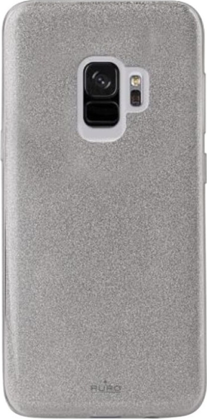 Puro Shine - Baksidedeksel For Mobiltelefon - Polykarbonat, Termoplast-Polyuretan (Tpu) - Sølv - For Samsung Galaxy S9