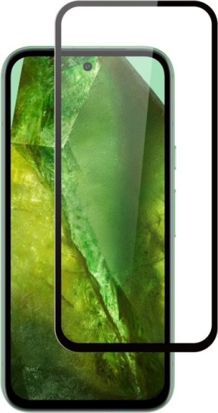 Premium New Full Cover - Skjermbeskyttelse For Mobiltelefon - Glass - Rammefarge Svart - For Google Pixel 8A