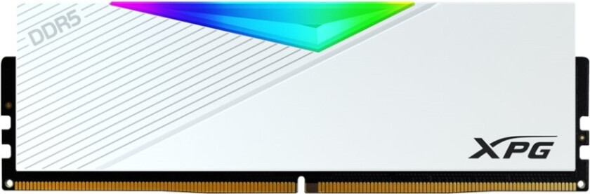 Xpg Lancer Rgb - Ddr5 - Modul - 16 Gb - Dimm 288-Pin - 6400 Mhz / Pc5-51200 - Cl32 - 1.4 V - Ikke-Bufret - On-Die Ecc - Hvit