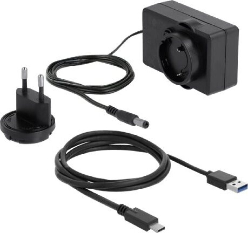 Delock External Dual Enclosure For 2 X 3.5' Sata Hdd With Usb Type-C - Drevkabinett - 3.5" - Sata 6Gb/S - Usb 3.2 (Gen 1) - Gjennomsiktig