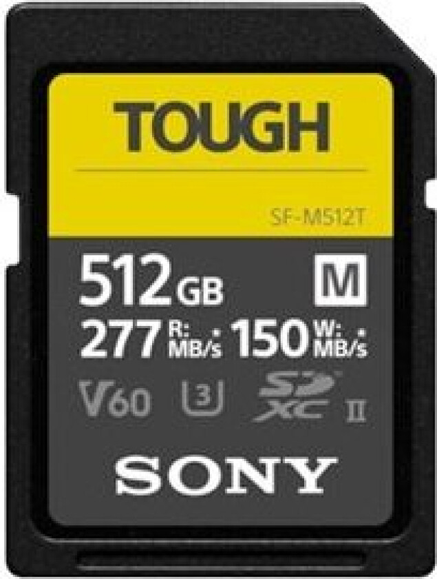 Sf-M Series Tough Sf-M512t - Flashminnekort - 512 Gb - Video Class V60 / Uhs-Ii U3 / Class10 - Sdxc Uhs-Ii