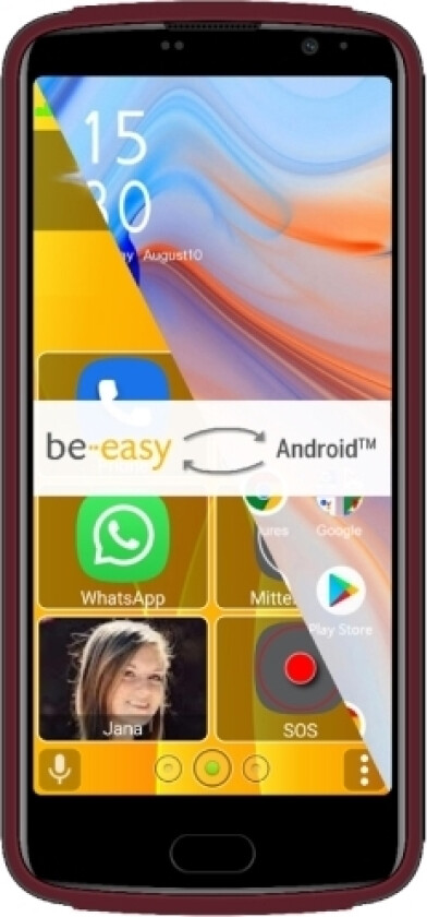 Beafon M7 Lite Premium, 14 Cm (5.5"), 3 Gb, 32 Gb, 13 Mp, Android 11, Rød