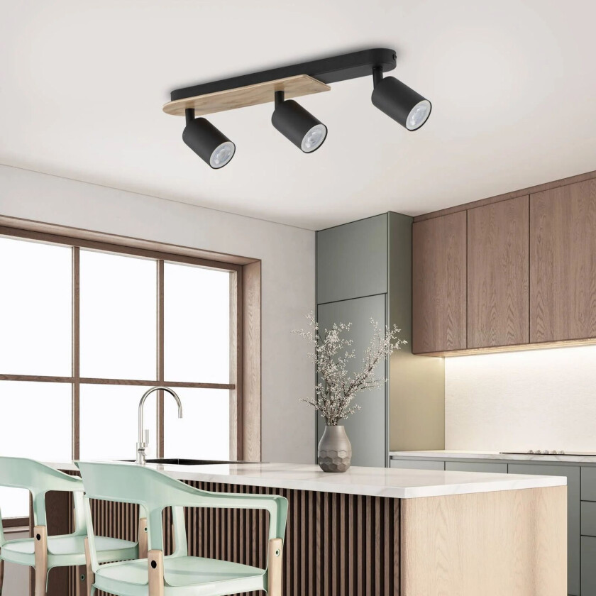 Downlight Cover Wood, 3 lyskilder