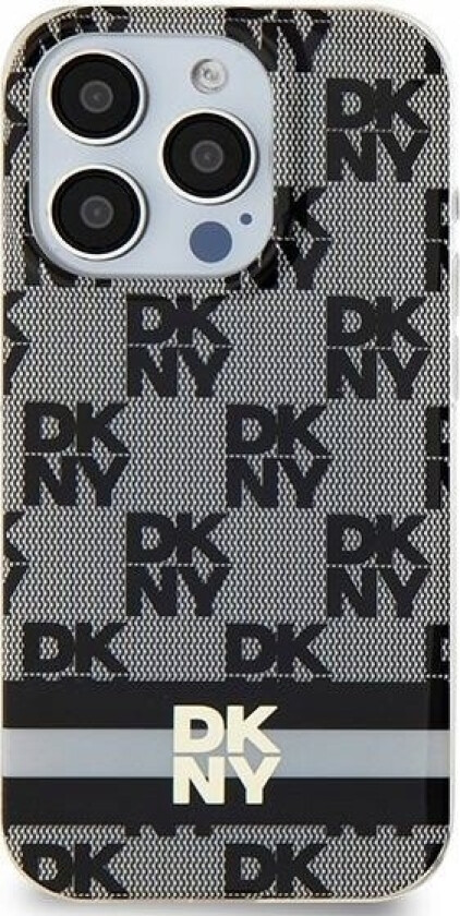 Dkny Dkny Dkhmn61hcptsk Iphone 11 / Xr 6.1" Czarny/Black Hardcase Iml Checkered Mono Pattern & Printed Stripes Magsafe