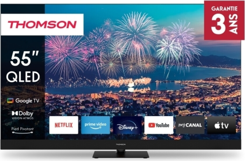 55Qg6c14, 139,7 Cm (55"), 3840 X 2160 Pixlar, Qled, Smart-Tv, Wi-Fi, Svart
