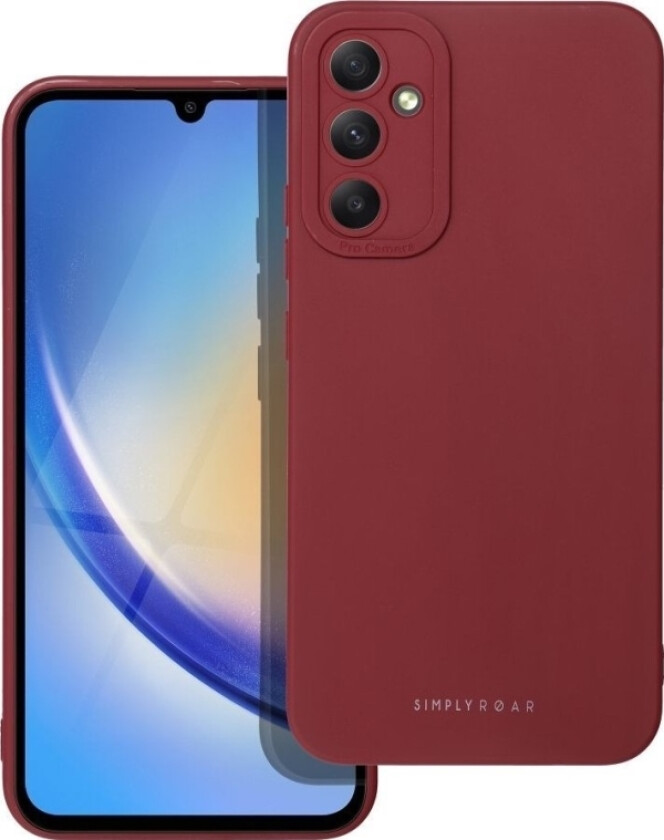 Roar Roar Luna Deksel - Til Samsung Galaxy A34 5G Rød