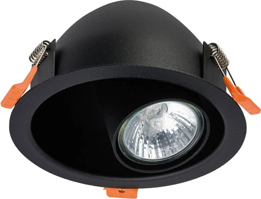 Innfelt spotlight Dot, justerbar, svart