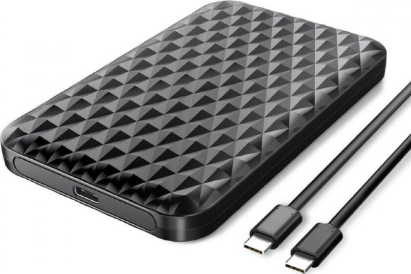 Orico Pocket 2,5" Hdd/Ssd-Deksel, Usb-C 3.1-Kabel