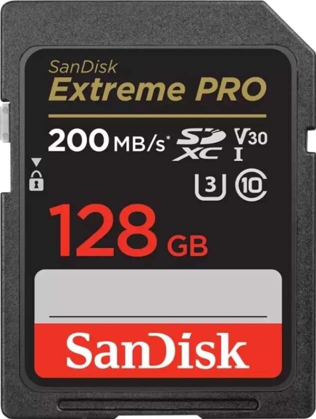 Sandisk Minnekort Sdxc 128Gb Extreme Pro