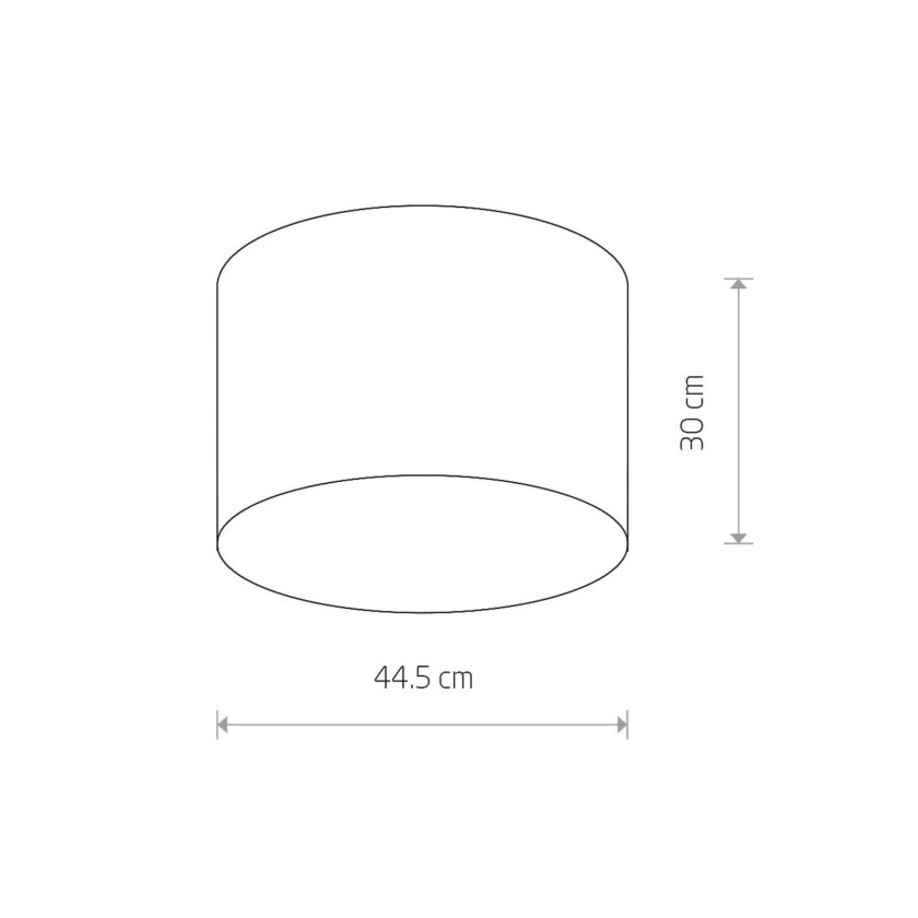 Cameron taklampe, hvit, Ø 44,5 cm