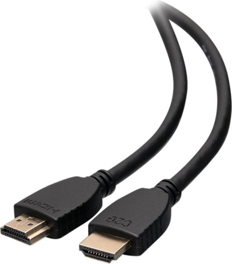 C2g 10T 4K Hdmi Cable With Ethernet - High Speed - Ultrahd Cable - M/M - Hdmi-Kabel Med Ethernet - Hdmi Hann Til Hdmi Hann - 3.05 M - Skjermet - Svar