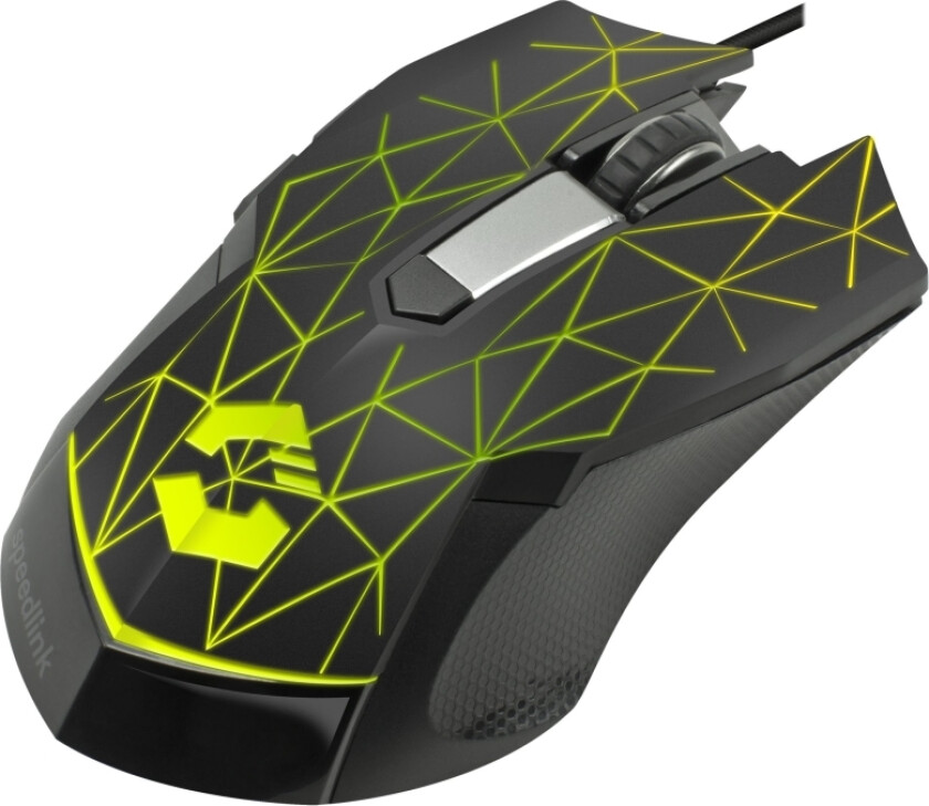 Speedlink Reticos - Mus - Høyrehendt - Optisk - 6 Knapper - Kablet - Usb - Svart