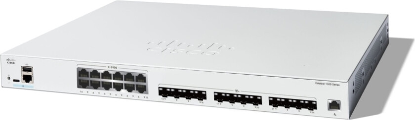 Catalyst 1300-24Xts - Switch - L3 - Smart - 12 X 10 Gigabit Ethernet + 12 X 10 Gigabit Sfp+ - Rackmonterbar