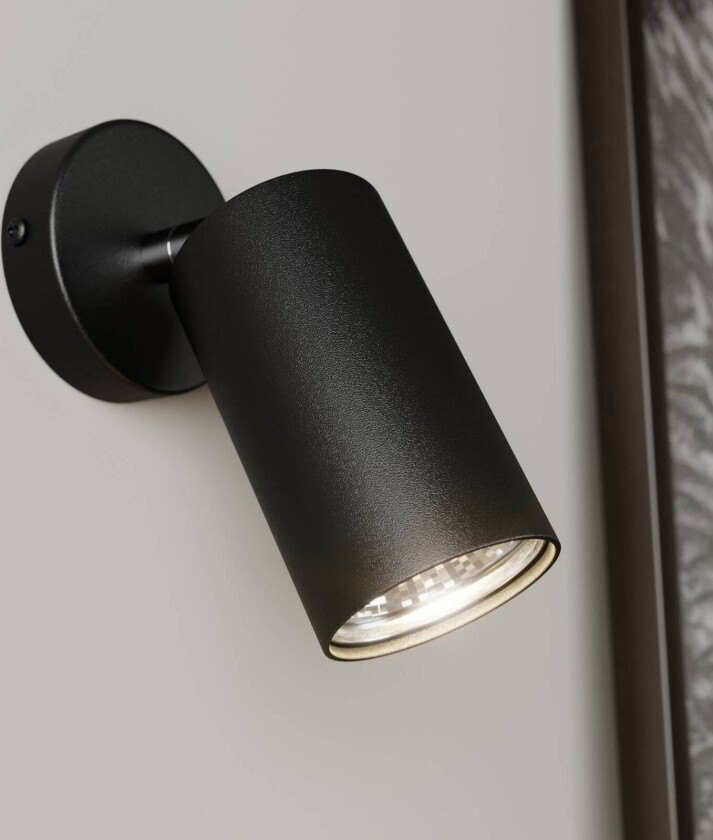 Veggspot Eye Spot 1 lyskilde, svart
