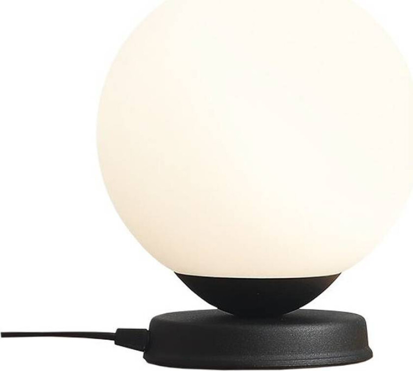 Ball bordlampe, stang svart