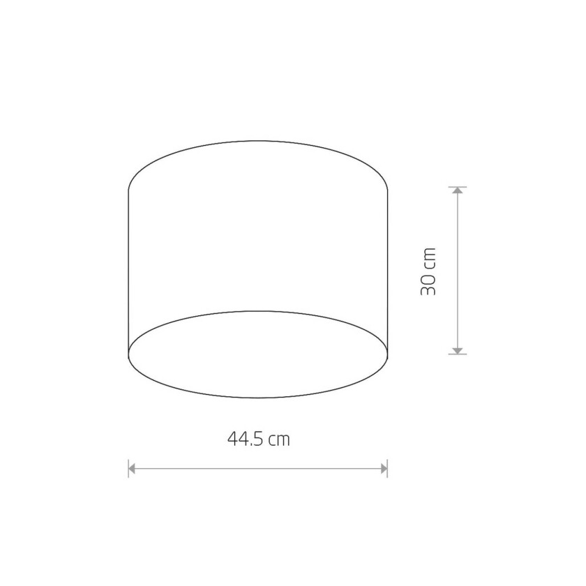 Cameron taklampe, grå, Ø 44,5 cm