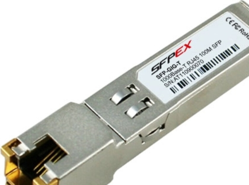 - Sfp (Mini-Gbic) Transceivermodul - 1Gbe - 1000Base-T - Rj-45 - For Omniswitch 6855-14, 6855-24, 6855-P14, 6855-U10, 6
