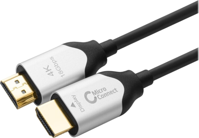 Bilde av Microconnect Premium - Hdmi-Kabel Med Ethernet - Hdmi Hann Til Hdmi Hann - 20 M - Hybridkobber / Fiberoptikk - Svart - Aktiv Optisk Hybridkabel, Støt