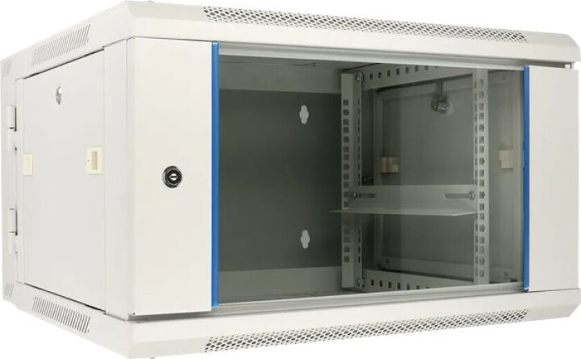 Extralink - Rack Skap - 600X600 Mm - Veggmonterbar, Står På Gulv - Grå - 6U - 19"