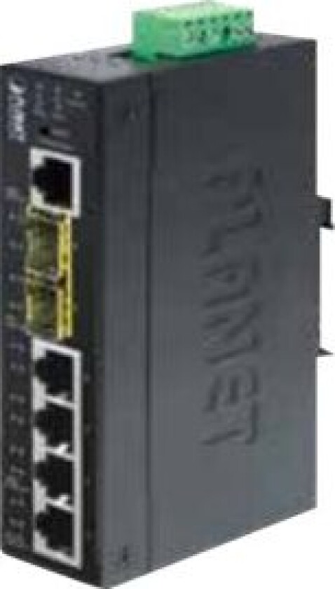 Planet Igs-5225-4T2s - Switch - L2+ - Styrt - 4 X 10/100/1000 + 2 X Sfp - Din-Skinnemonterbar - Ac 24 V / Dc 12 - 48 V