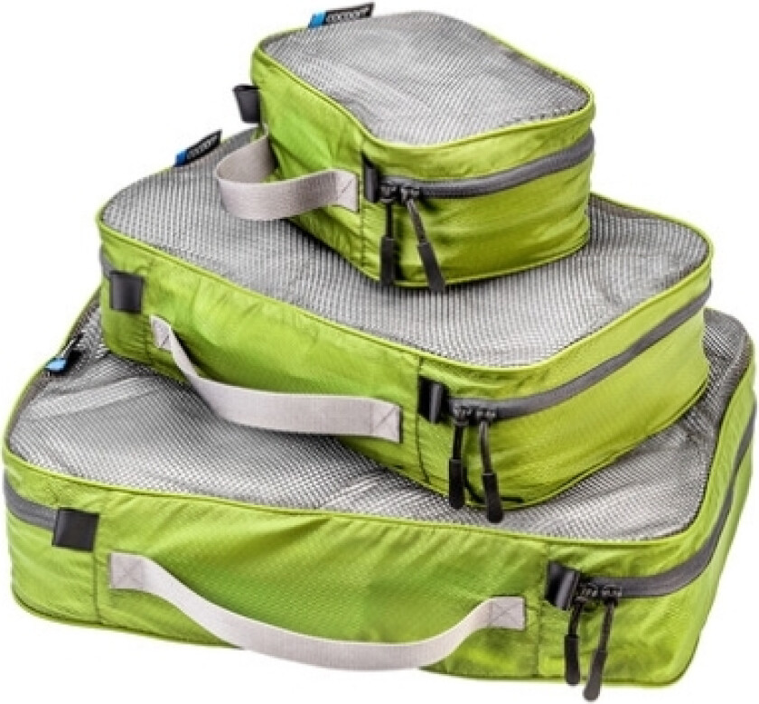 Ypcu-111-Set, Pakkekubesett, Grønn, Nylon, Polyester, 280 Mm, 180 Mm, 80 Mm