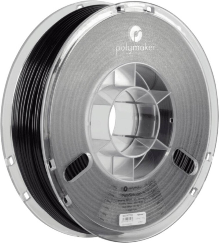 Polymaker Pj01001 Polysmooth Filament Pvb Kan Poleres 1.75 Mm 750 G Sort 1 Stk