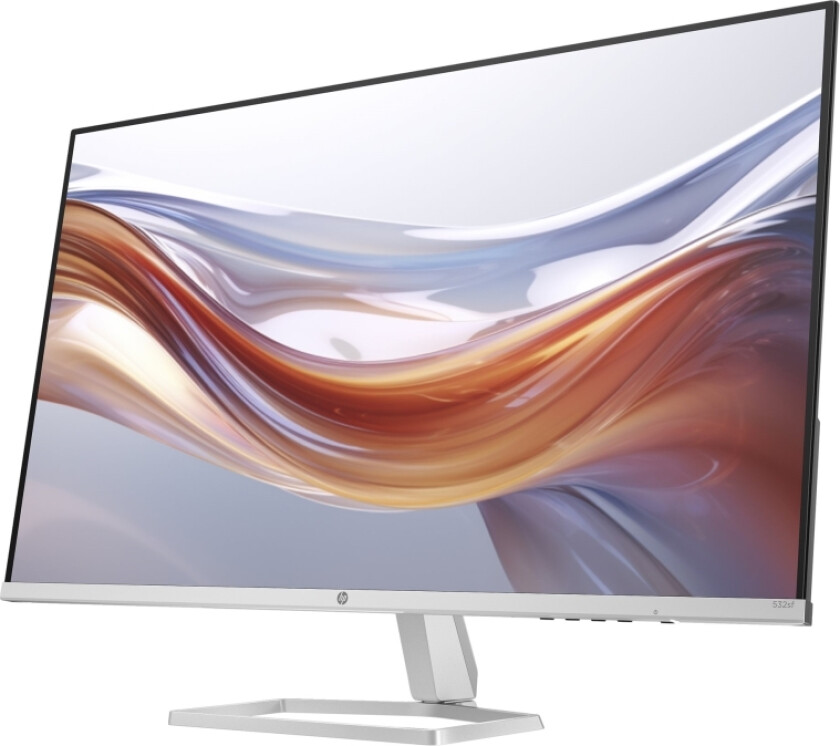Hp 532Sf - 5 Series - Led-Skjerm - 32" (31.5" Synlig) - 1920 X 1080 Full Hd (1080P) @ 100 Hz - Ips - 300 Cd/M² - 3000:1 - 7 Ms - 2Xhdmi, Vga - Silver