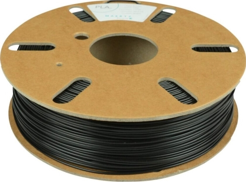 Pmma-1000-001 Polyactic-Acid Filament Pla-Plast 1,75 Mm 750 G Sort 1 Stk