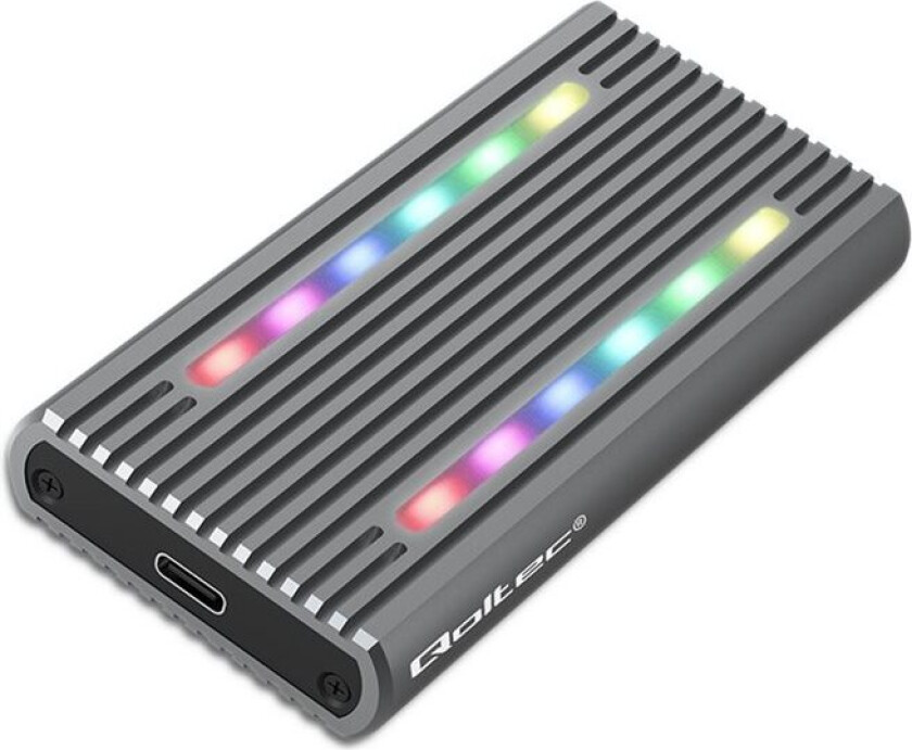 - Drevkabinett - Ssd, Sata, Rgb Led, 4Tb - M.2 - M.2 Nvme Card / Pcie (Nvme) - Usb-C 3.1 (Gen 2) - Grå