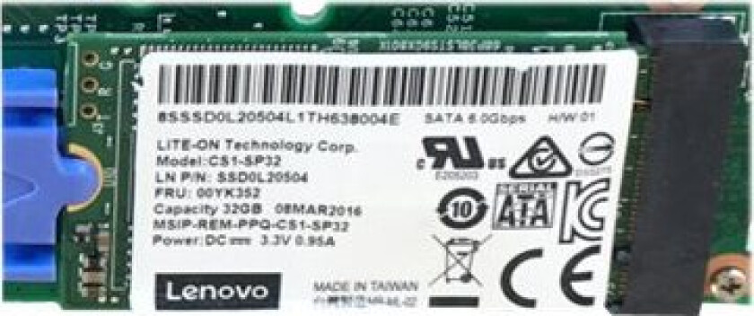 Thinksystem Cv1 - Ssd - 32 Gb - Intern - M.2 - Sata 6Gb/S - For Thinksystem Sr250 Sr630 V2 Sr645 Sr650 V2 Sr665 Sr670 V2 Sr860 V2 St250