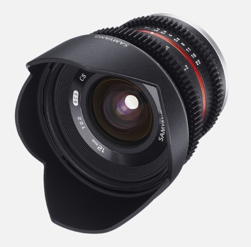 Samyang 12Mm T2.2 Ncs Cs Vdslr, Ultrabredt, 12/10, Sony E