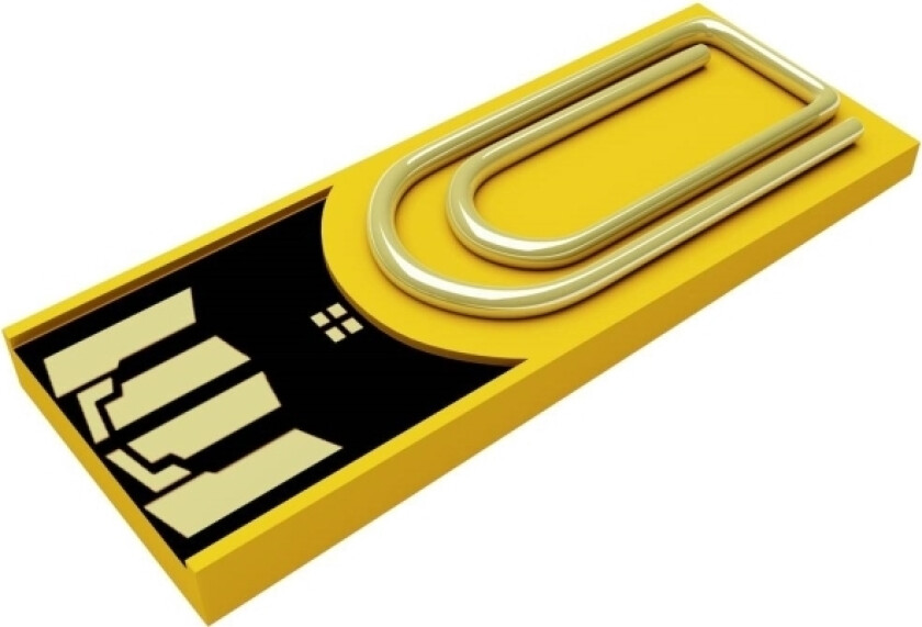 Clip/Me Usb Flash Drive Bulk 8Gb Gul Cm08ly002 Usb 2.0