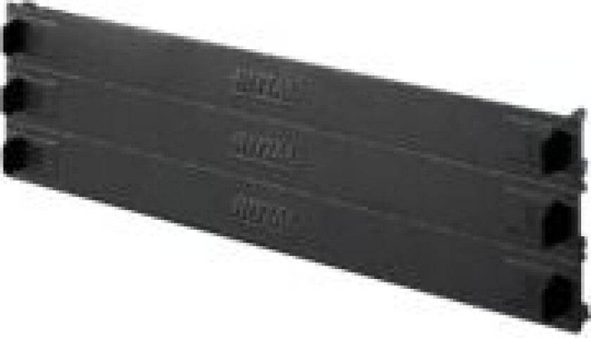 Dk 7151.305, Sort, Plastik, 3 Stk, 1,16 Kg