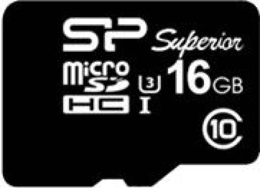 Superior Uhs-1(U3) - Flashminnekort (Microsdhc Til Sd-Adapter Inkludert) - 16 Gb - Uhs Class 1 / Class10 - Microsdhc Uhs-I