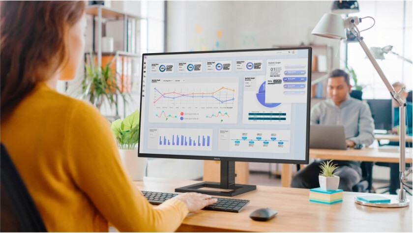 27E1n1800ae - 1000 Series - Led-Skjerm - 27" - 3840 X 2160 4K @ 60 Hz - Ips - 350 Cd/M² - 1000:1 - Hdr10 - 4 Ms - 2Xhdmi, Displayport - Høytt