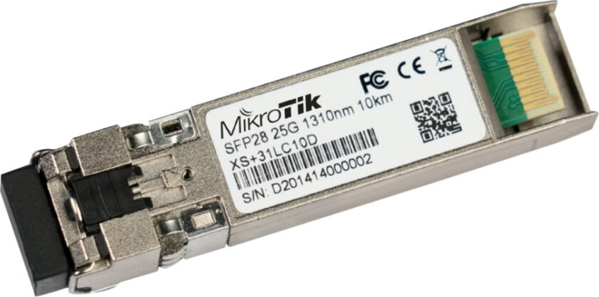 Mikrotik Xs+31Lc10d - Sfp28-Transceivermodul - Sfp+/Sfp28 / Lc/Upc-Enkeltmodus - Opp Til 10 Km - 1310 Nm