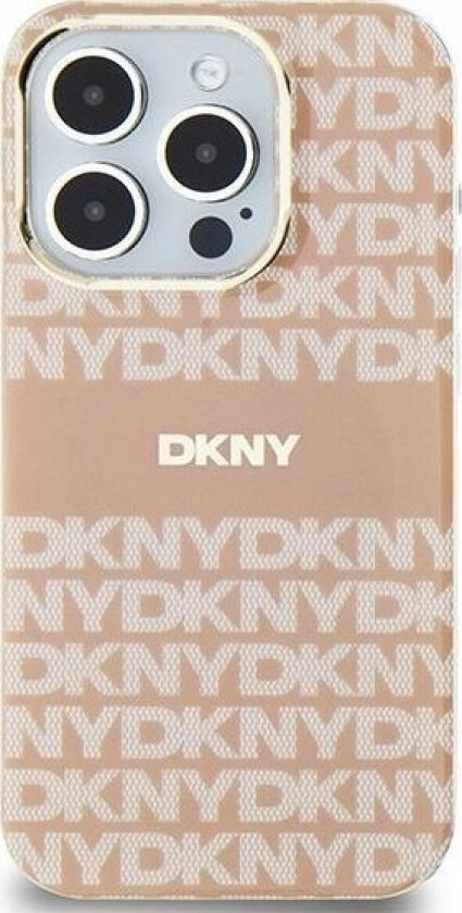 Dkny Dkny Dkhmp14shrhsep Iphone 14 / 15 / 13 6.1" Róowy/Pink Hardcase Iml Mono & Stripe Magsafe