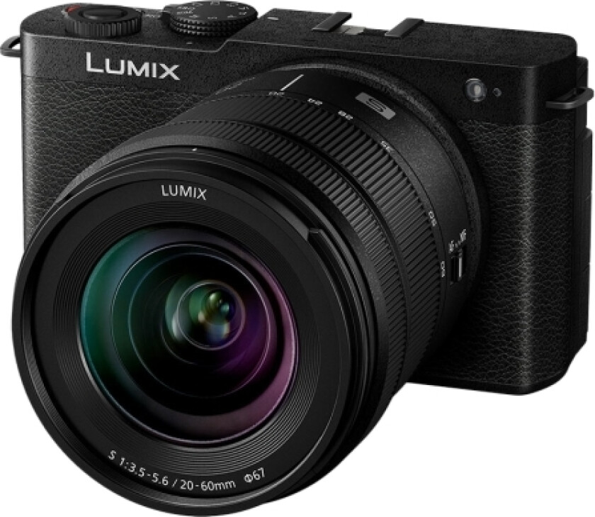 Lumix S9 + 20-60 Mm F3,5-5,6-Objektiv, 24,2 Mp, 6000 X 4000 Piksler, Cmos, 6K Ultra Hd, Berøringsskjerm, Svart
