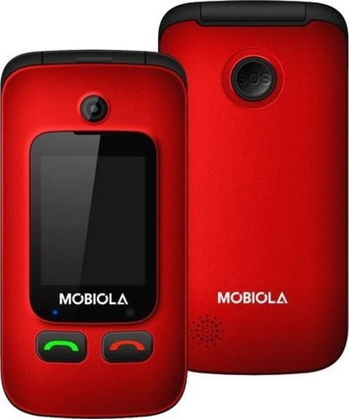 Mb610 Dual Sim Mobiltelefon Rød