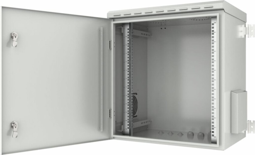 By Logon - Rack Skap - 60 X 45 - Veggmonterbar - Hvit, Ral 7035 - 12U - 19"