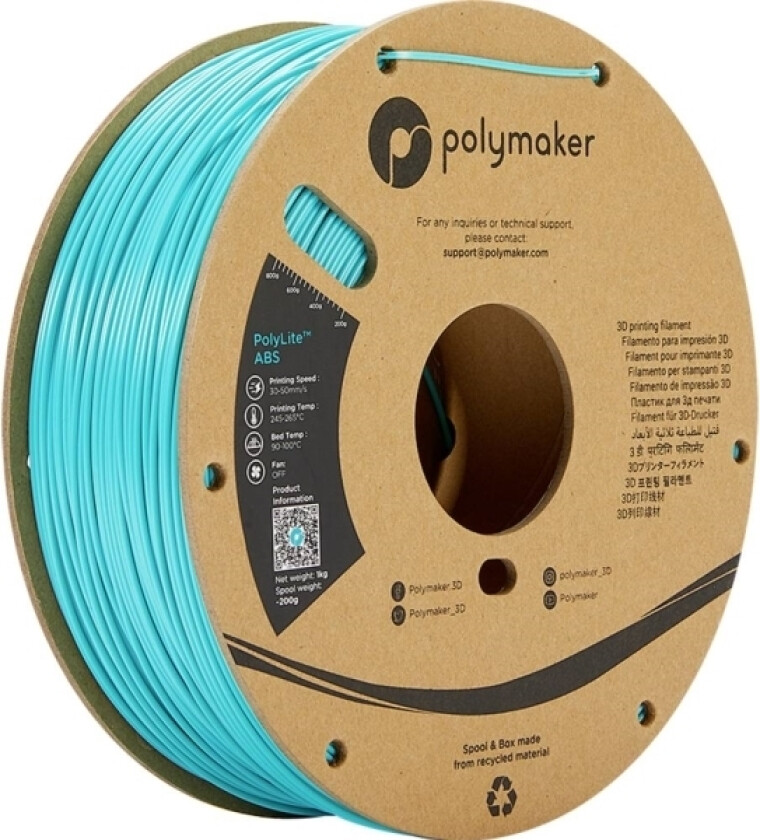 Filament maker lite Abs 1,75Mm 1Kg - Teal}